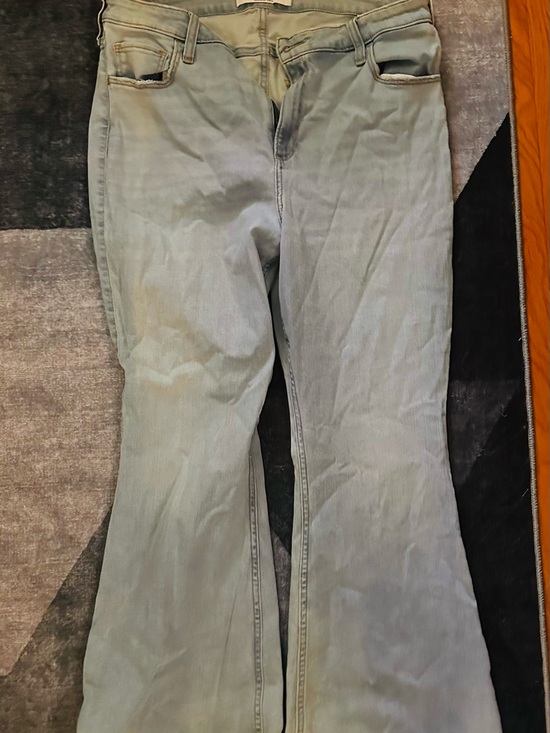 Hollister Denim - Hollister Light Sage High-Rise Flare Jeans